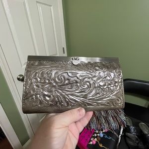 Patricia Nash Cauchy Wallet Clutch- Pewter Gray